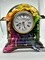 Resin Mantel Clock Black with Beautiful Spring Colors product 1